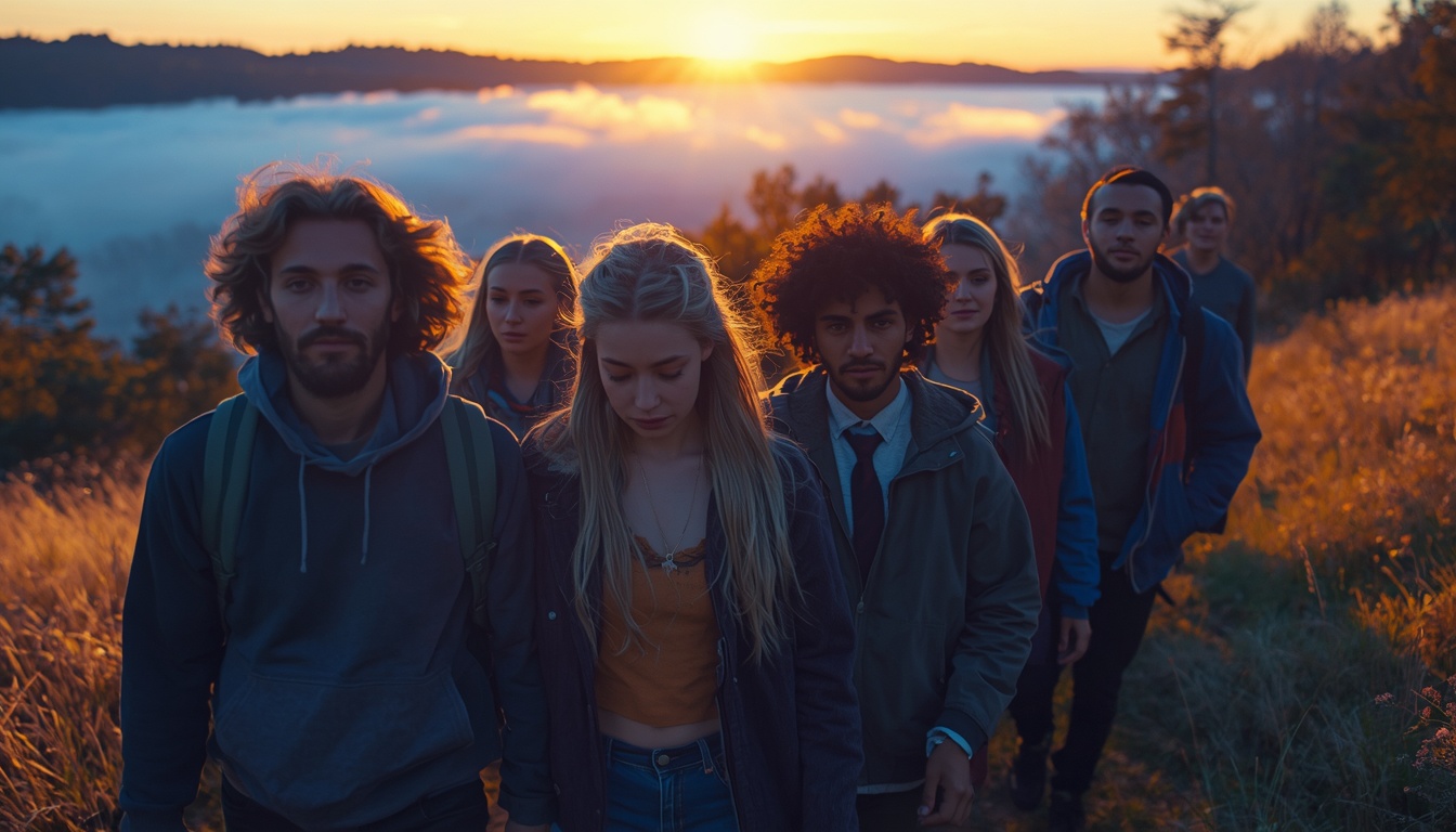 Cleanvital members walking at dawn